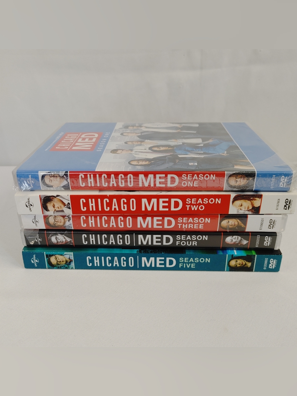 Chicago Med Seasons 1-5 DVD Lot Complete Series Bundle Medical Drama Tested